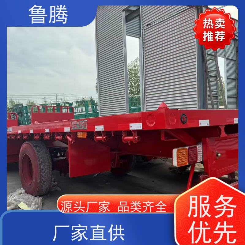 源头工厂 轻型平板半挂车 拉钢筋运输车 承载能力强