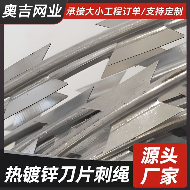 奥吉丝网 货源充足 滚刺 边界防护焊接刀片刺网