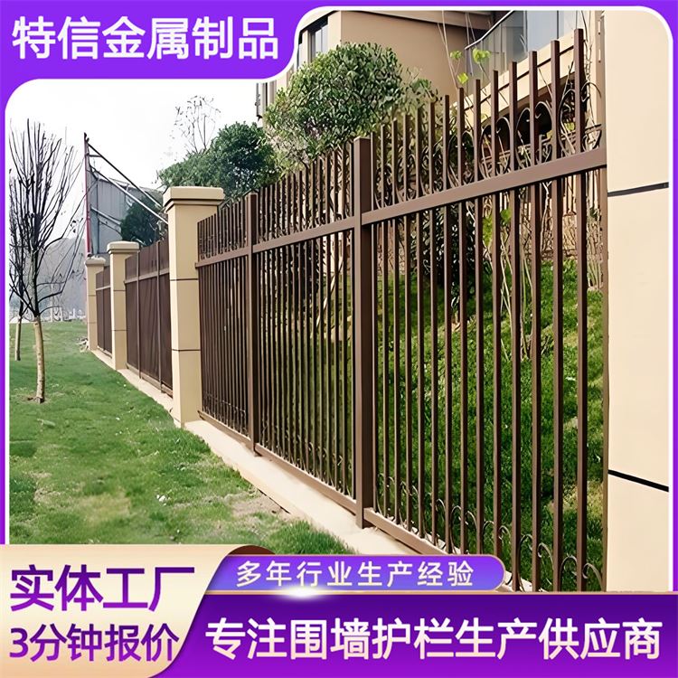 特信 支持定制 经久耐用 围墙铁艺栅栏 别墅庭院围栏