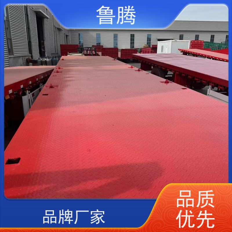 源头工厂 3轴平板半挂拖车 八轴重型货柜拖板车 一车多用来回不趴窝