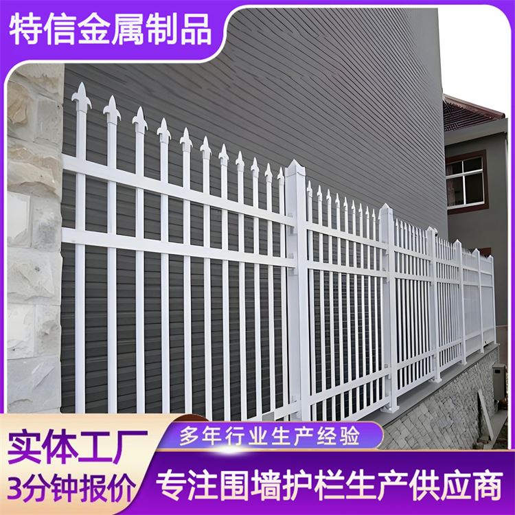 特信金属 围墙铁艺护栏 孔型齐全 发货迅速 钢锌围栏栅栏