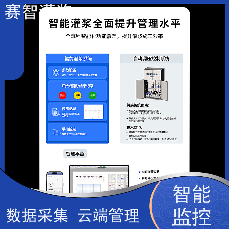 赛智灌浆 自动调压控制系统 双液制浆站 动态参数调节