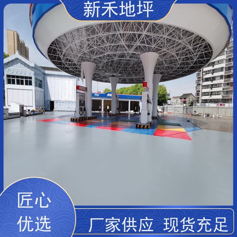 室内车库地面漆划线施工 加油站消防通道标线