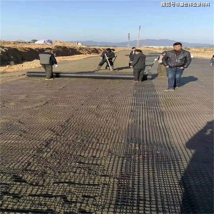 裂缝修复水利双向玻纤土工格栅 经编工艺制成