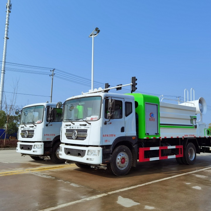  国六排放标准 抑尘车 多功能洒水车 带前冲后洒