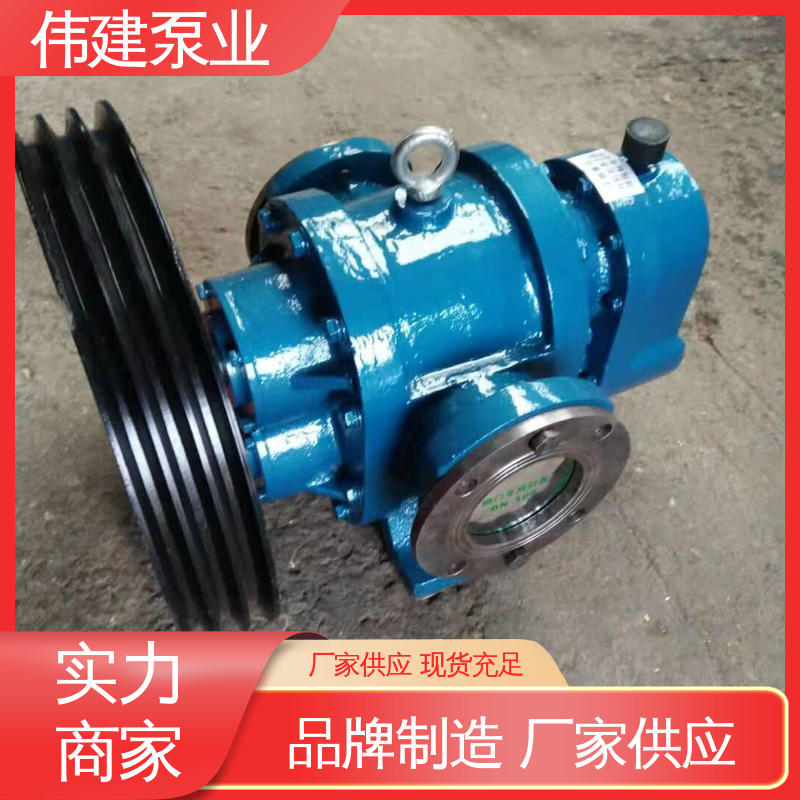 伟建生产 支持定制 LC50皮带轮罗茨泵 糖蜜糖浆卸车用