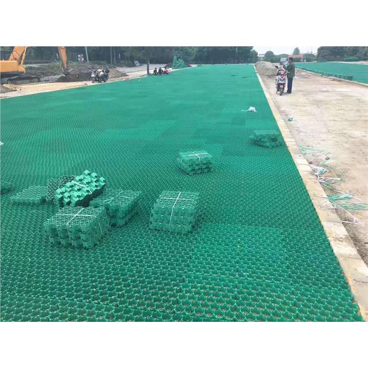 塑料植草格 绿色停车位草坪格 消防车道用塑料格厂家发货