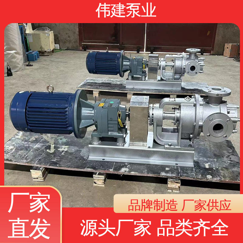 伟建供应 LC50皮带轮罗茨泵 粘度物料输送用 支持定制 大流量