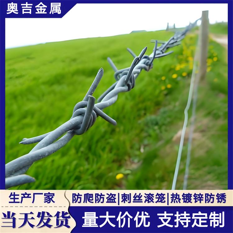 奥吉金属 铁蒺藜围栏 可按需定制 铁路刺丝滚笼