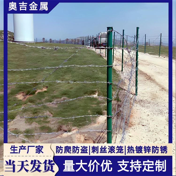 瑞朔金属 不锈钢刺绳 防盗带刺铁丝网 现货供应