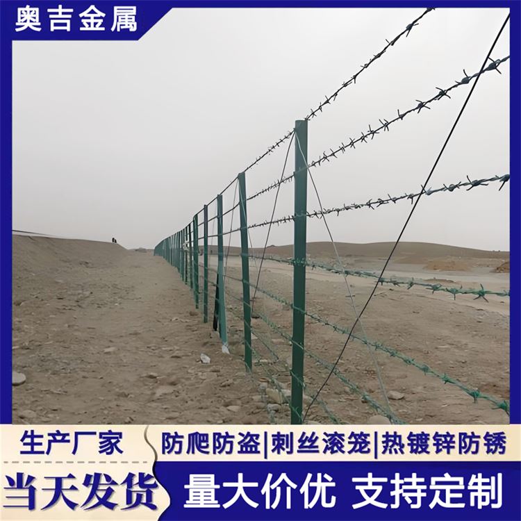 瑞朔金属 刺铁丝隔离网 铁蒺藜防护网 质量优良