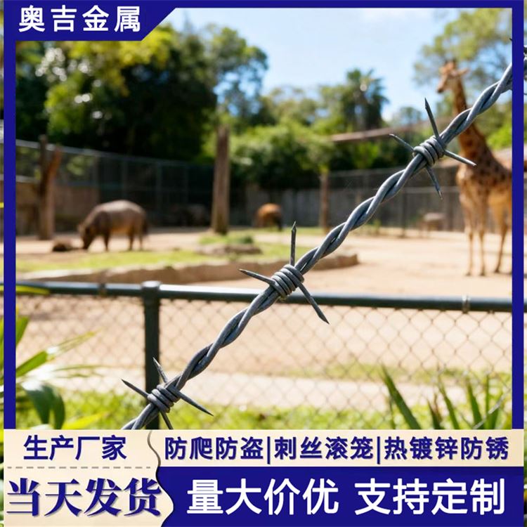 瑞朔金属 围墙刺丝滚笼 质量可靠 刺铁丝隔离栅