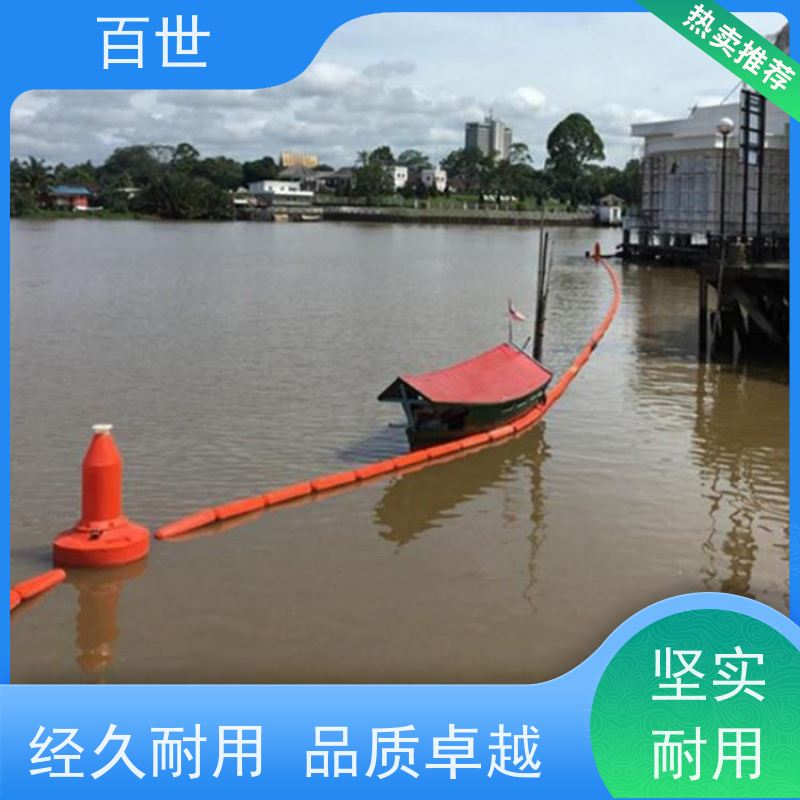 百世 自来水站 警示浮筒 水位自适应 钢丝绳锚固