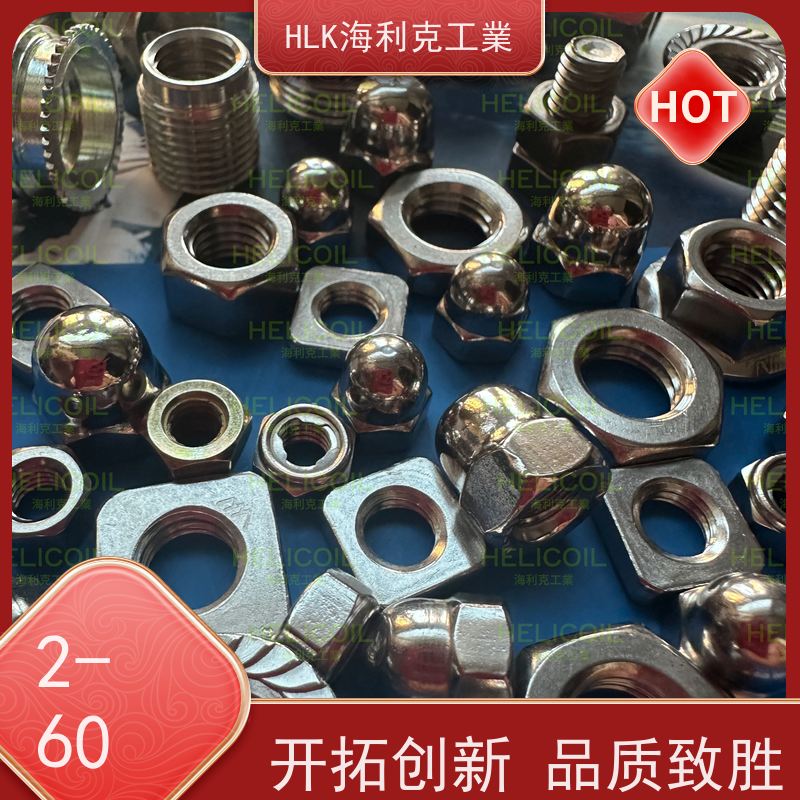  海利克 ANSI/ASME B18.6.3六角机螺母细牙 A2-80 M2.5M3