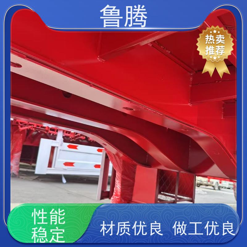 源头工厂 13米三轴平板半挂车 八轴重型货柜拖板车 重心低 行驶稳
