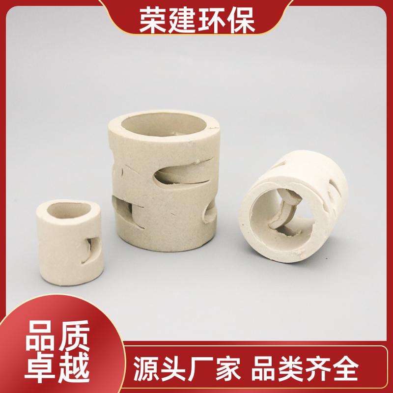 强腐蚀工况陶瓷鲍尔环 耐强酸强碱 化工酸洗塔专用填料