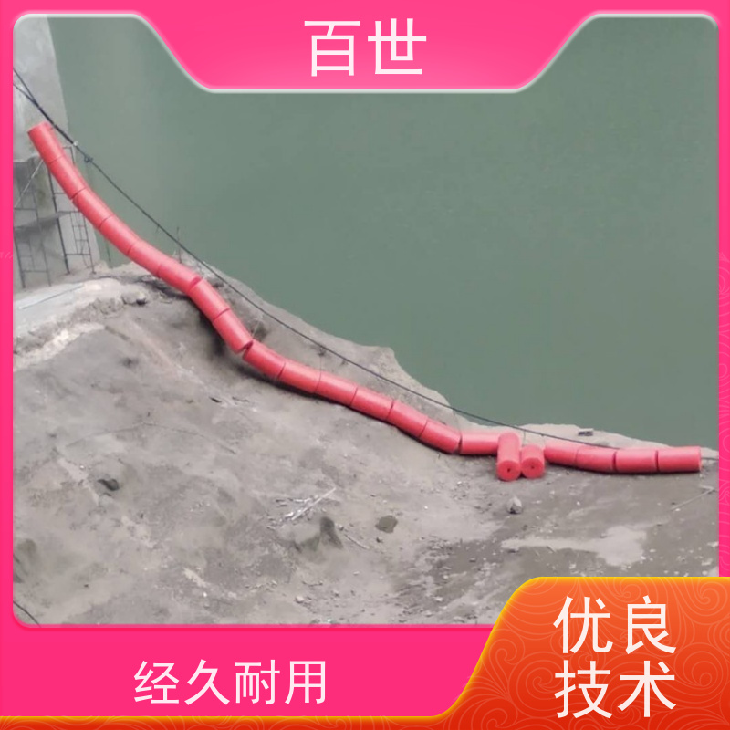 百世 泥石流多发区 拦船浮体 水草拦截 钢丝绳锚固