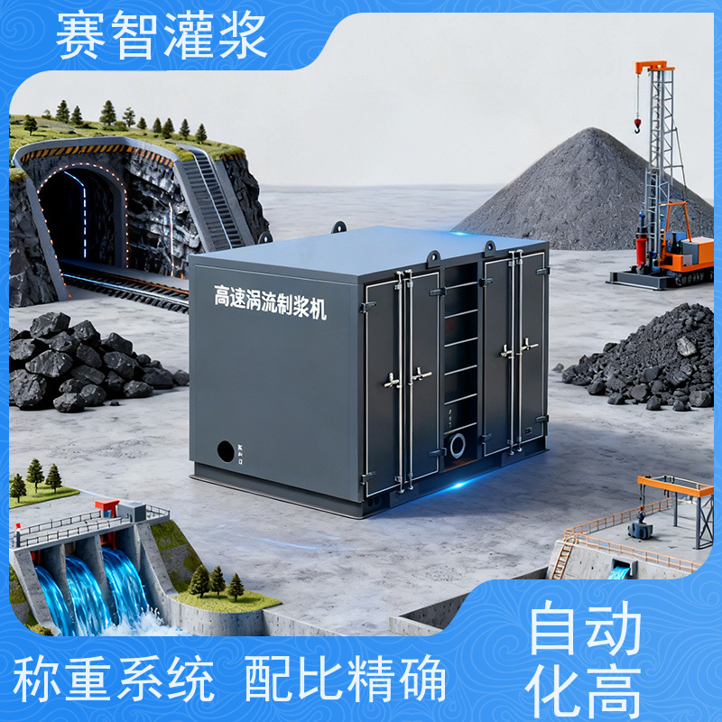 赛智灌浆 注浆机 水泥制浆站 矿井采空区治理搅拌站 智能化控制