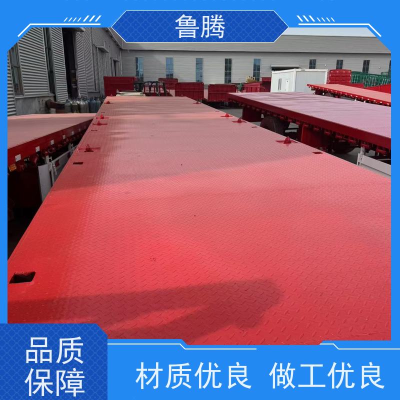 源头工厂 三轴平板半挂车 八轴重型货柜拖板车 动力充足