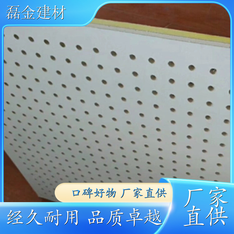 磊金建材 岩棉石膏复合吸音板 机房专用隔音板 600*600 15mm 吸声降噪