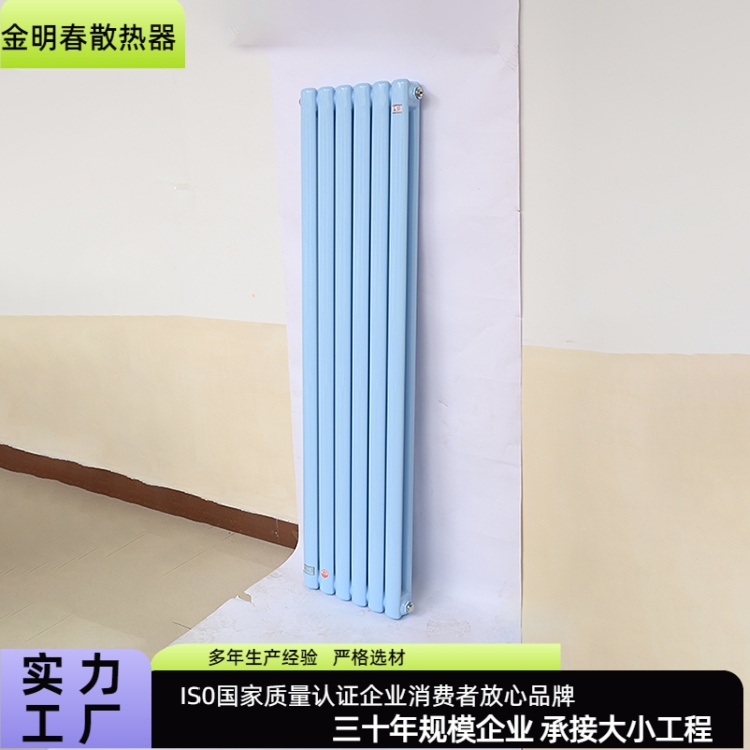 金明春 源头厂家 钢二圆柱散热器 QFGZ206 耐腐耐用美观 工厂加工