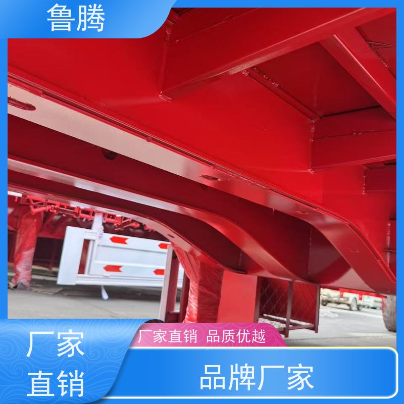 源头工厂 13米液压平板半挂车 八轴重型货柜拖板车 应用型广