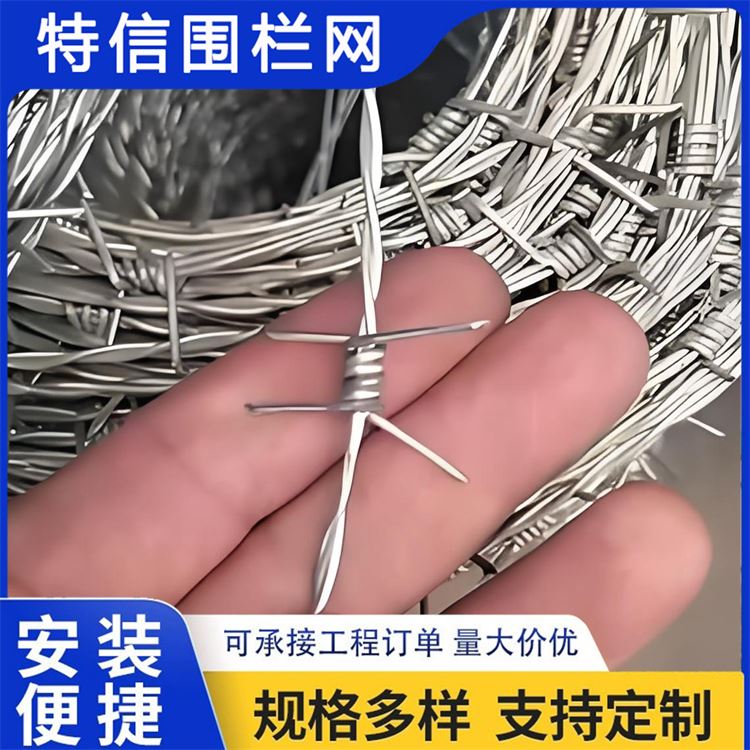 特信围栏 高铁刺丝滚笼 铁蒺藜防护网 可按需定制