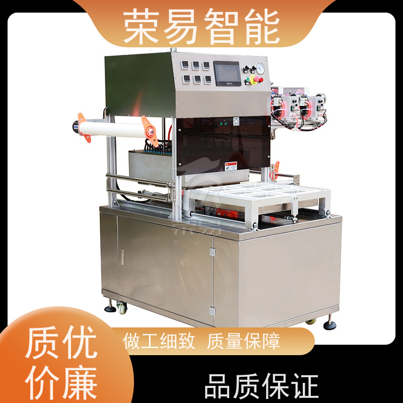 荣易全自动 保鲜盒装食品 银耳汤 小龙虾 封盖机