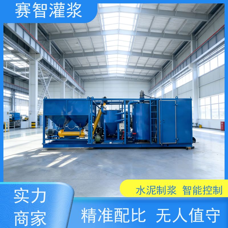 赛智灌浆 智能制浆站 水泥粉煤灰混合拌浆机 数控显示搅拌设备 