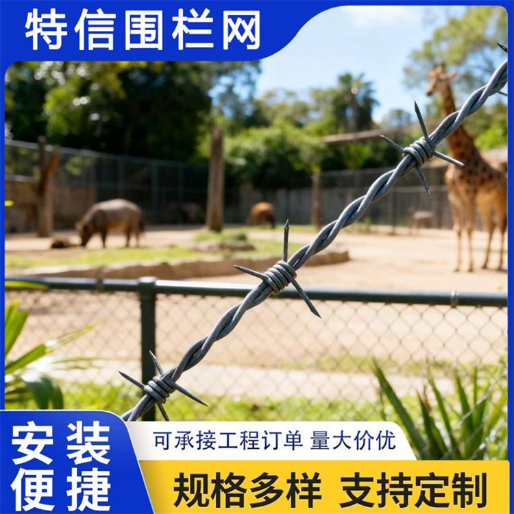 特信围栏 栅栏护栏网 防盗带刺铁丝网 厂家直发