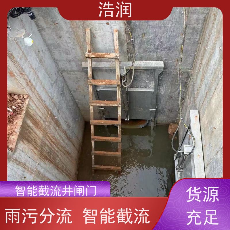 浩润 智能截流井闸门 结构稳固 耐冲击 供货及时
