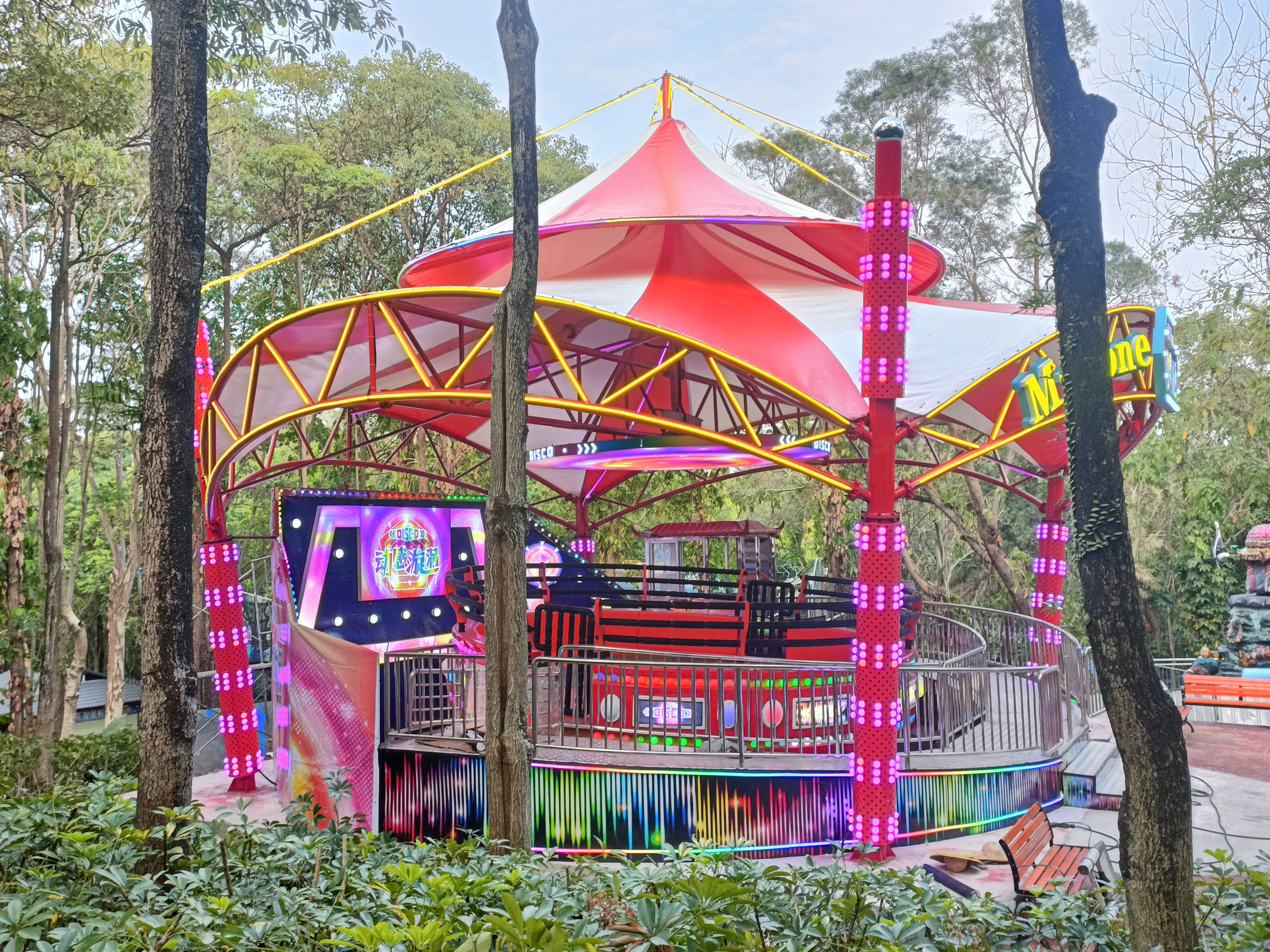 鸿博游艺 电动迪斯科转盘 大型户外游乐场设备 规划设计