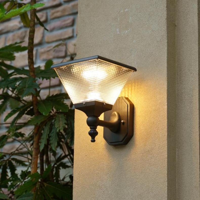 太阳能户外壁灯防水庭院灯室外墙壁露天阳台院子门口别墅花园