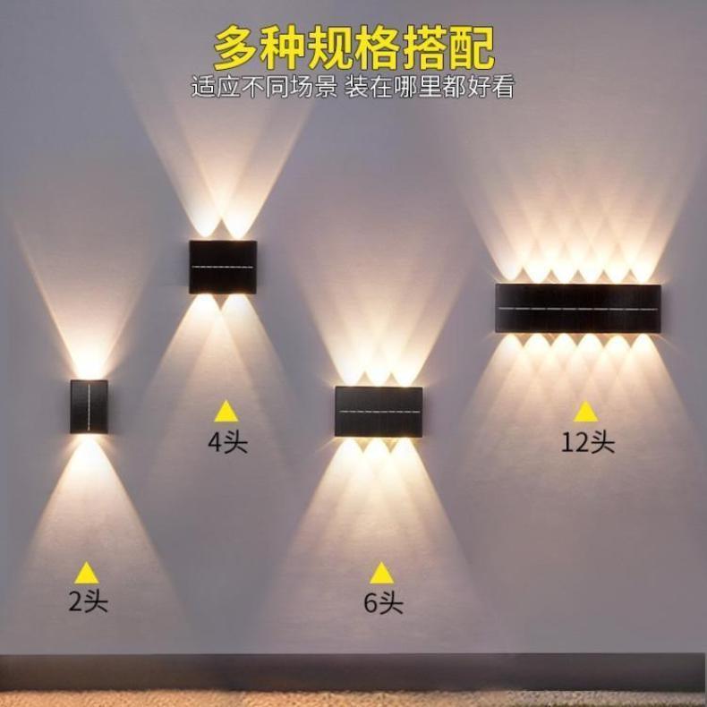 太阳能灯户外灯壁灯防水庭院灯别墅洗墙灯室外围墙灯具外墙照明灯