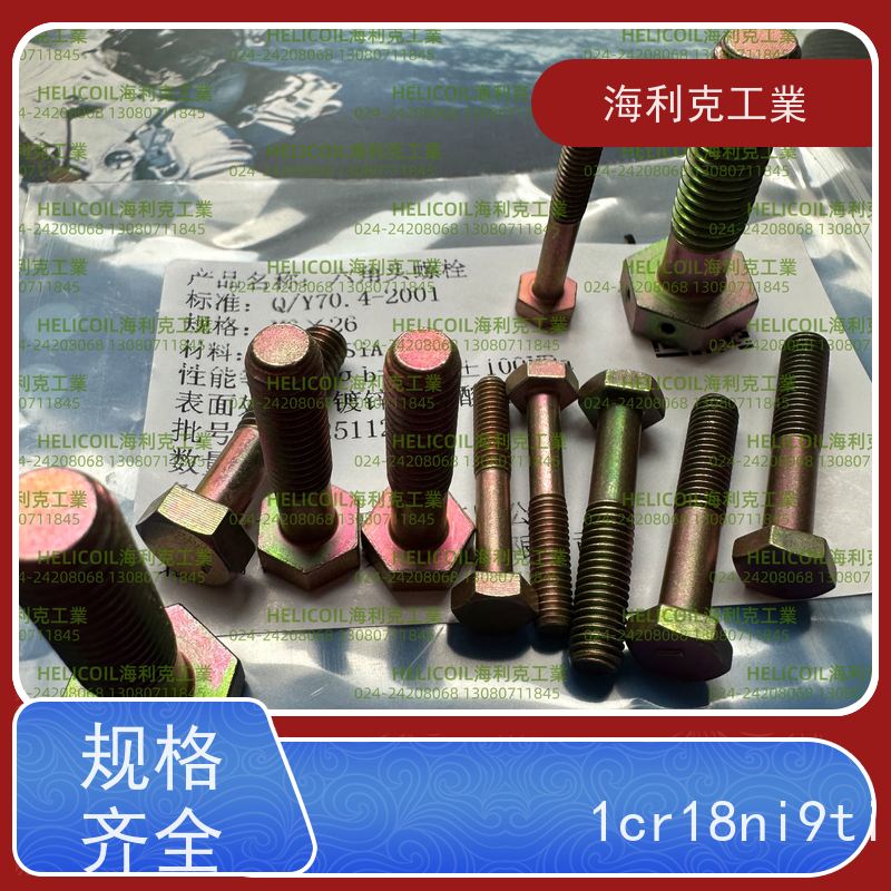 海利克精工制造 Q/Y70.16-2001 六角头螺栓 1Cr18Ni9Ti M6M8