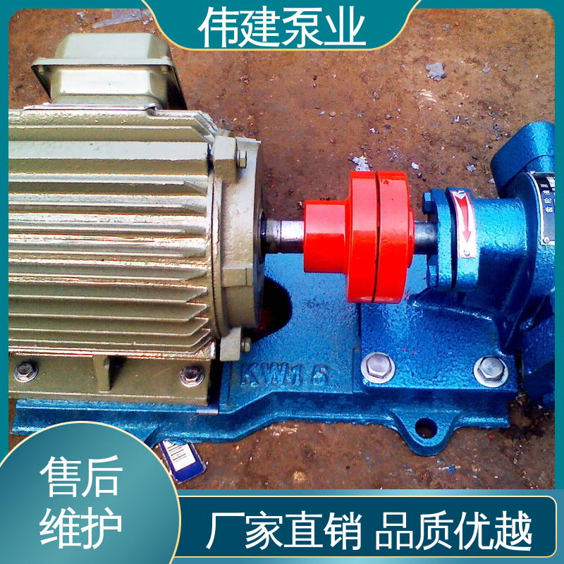 不锈钢齿轮泵 无堵塞耐高温 无泄漏效率高 废机油输送用 伟建供应