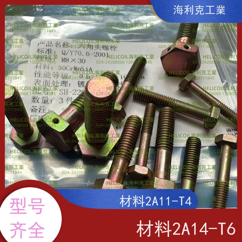 海利克精工制造 Q/Y70.4-2001 六角头螺栓 2B11 M4M5