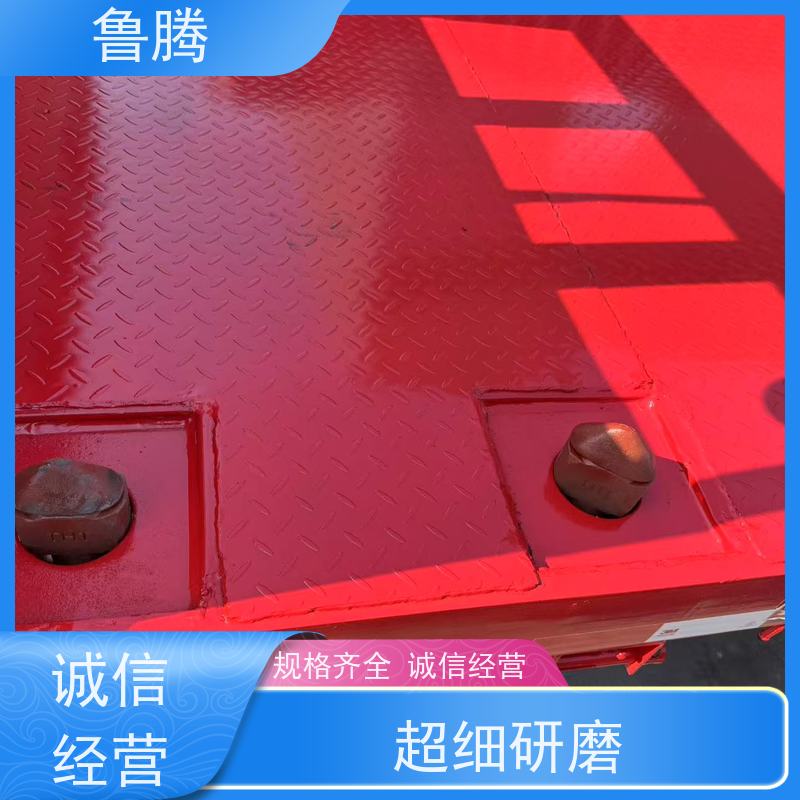 源头工厂 平板半挂车 拉钢筋运输车 加装六道顺梁方便上叉车