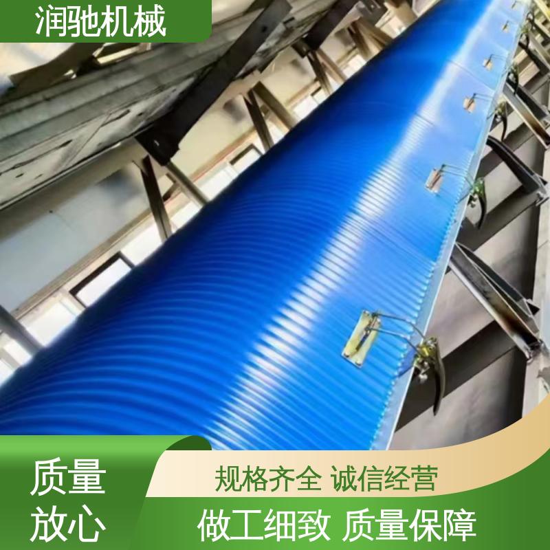 蓝色B1000 耐酸碱抗老化 输送机彩钢罩 可拆卸 润驰供应