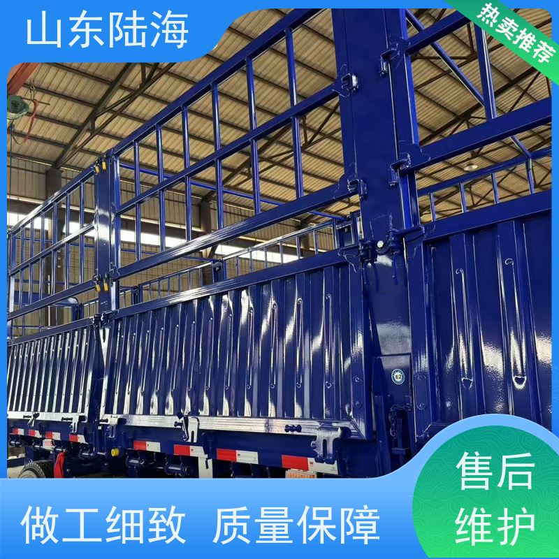 源头实力厂家 13米仓栏运输半挂车 钢板鼓刹车桥 承载能力强