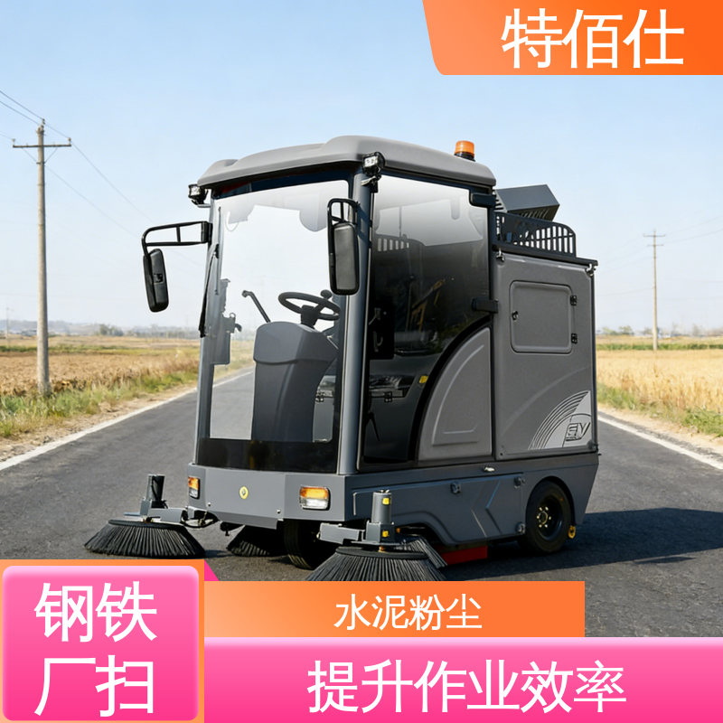 特佰仕 工业扫地车采购 水泥粉尘、碎石颗粒、原料碎屑清洁