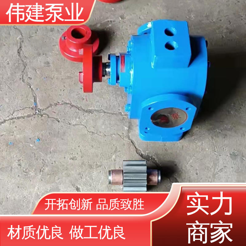 伟建生产 规格齐全 润滑油脂沥青输送 噪音小体积小 罗茨油泵