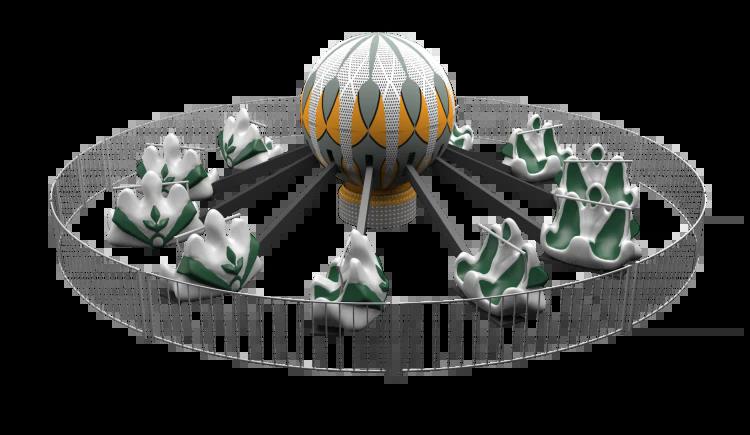 鸿博游艺 户外自控飞机 大型儿童游乐场设施 规划设计