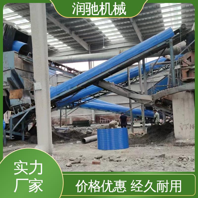 润驰供应 用于矿山港口行业 蓝色B1000 输送机密封罩 可开检查窗