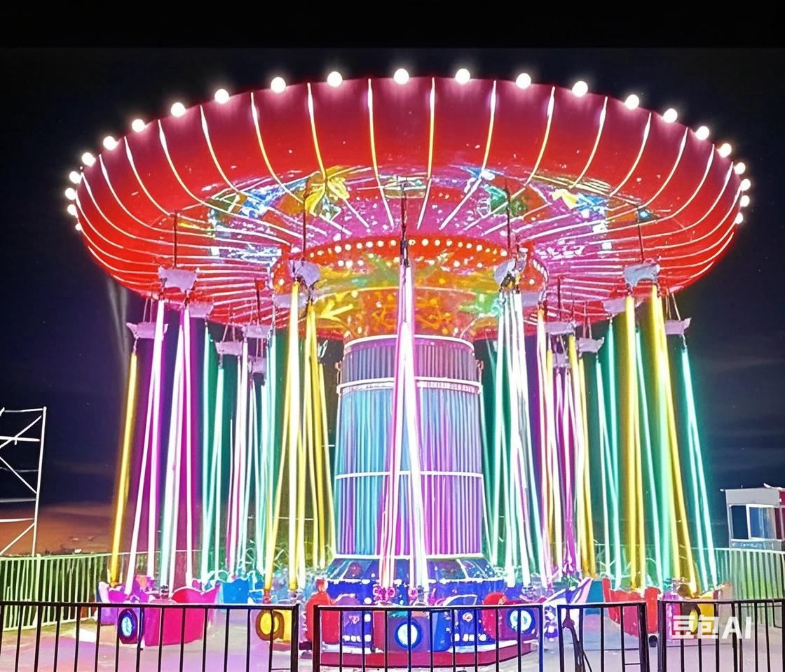 鸿博游艺 公园摇头飞椅 儿童游乐设施厂 按需定制