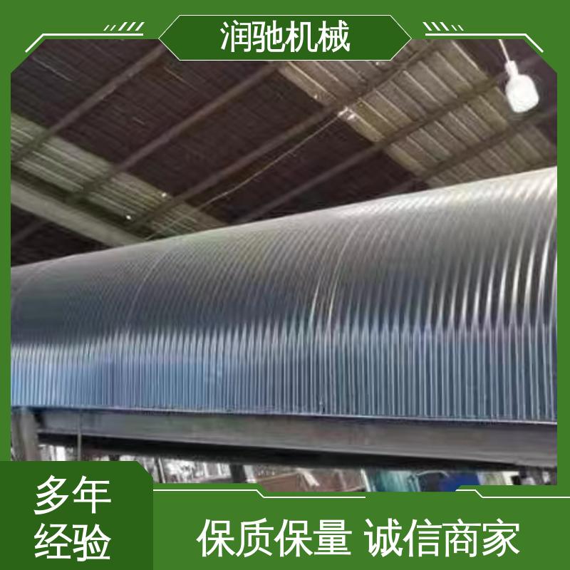 润驰供应 安装方便 抗弯强度高 皮带机彩钢拱形瓦 蓝色B1000