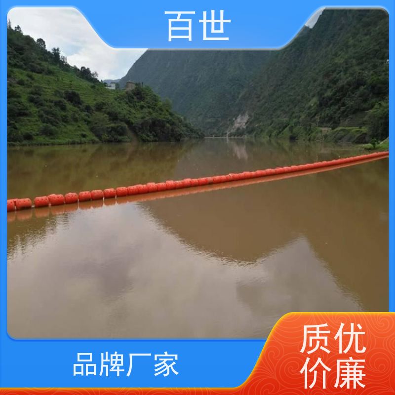 百世 泥石流多发区 拦漂排 自浮式结构 钢丝绳锚固