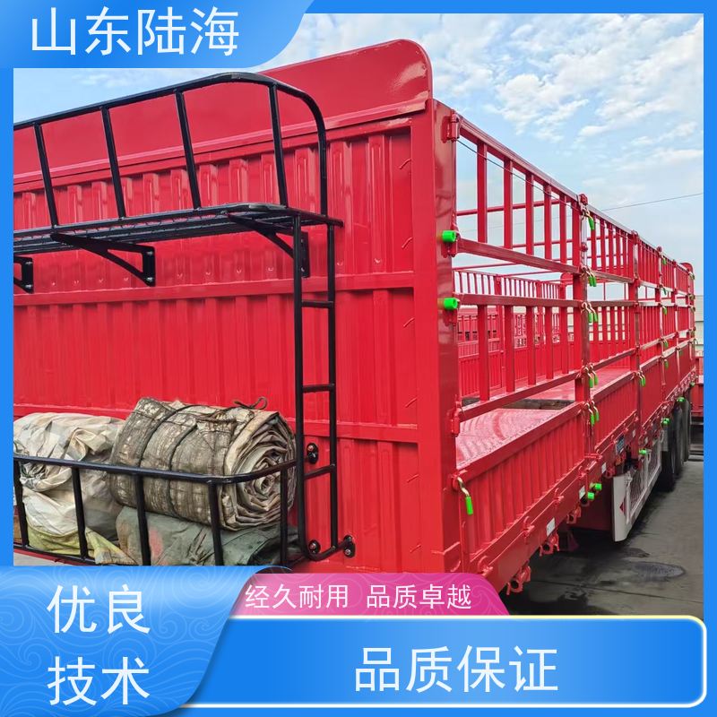 源头实力厂家 13米三轴花篮半挂车 大对开门 拆卸方便 承载能力强