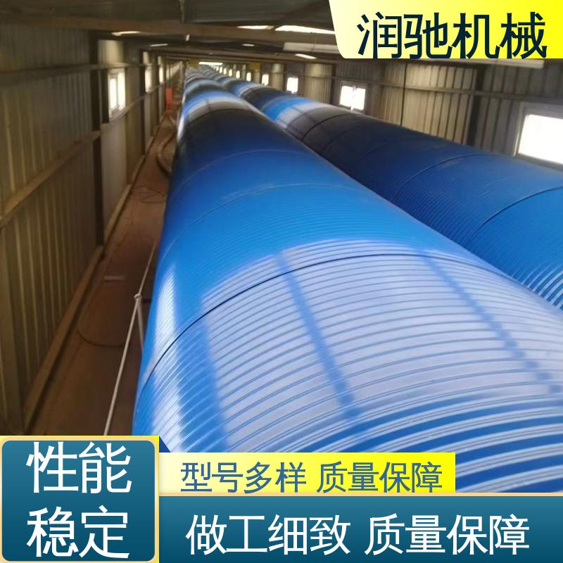 润驰供应 石料厂用 蓝色B1000 输送机开启罩 方便拆卸