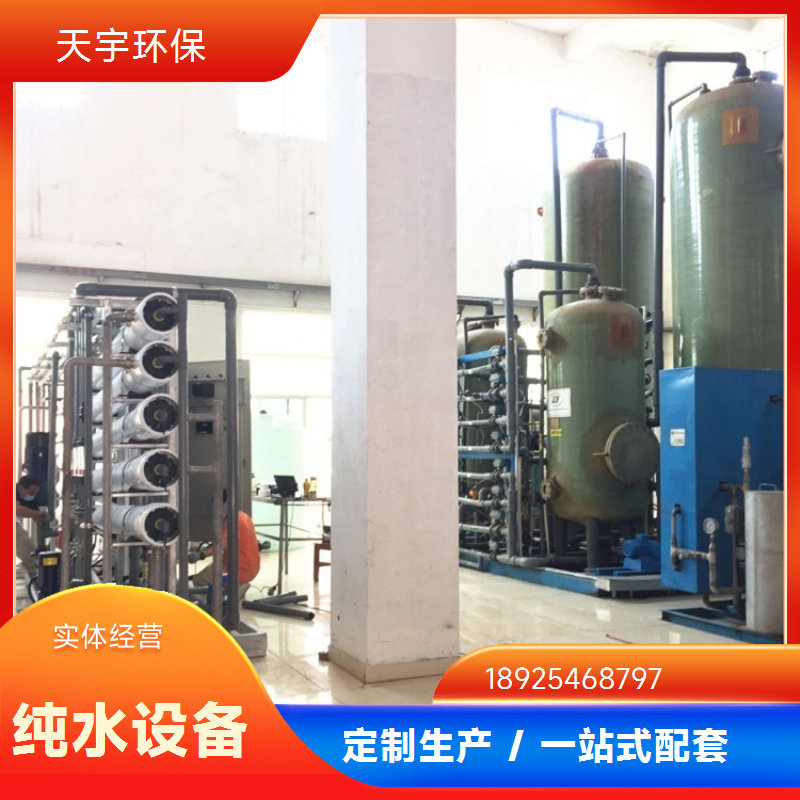 天宇环保 3吨 光学镜片清洗用超纯水设备 可定制 化工行业 混床可选
